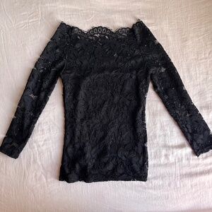 Lace Off Shoulder Top S